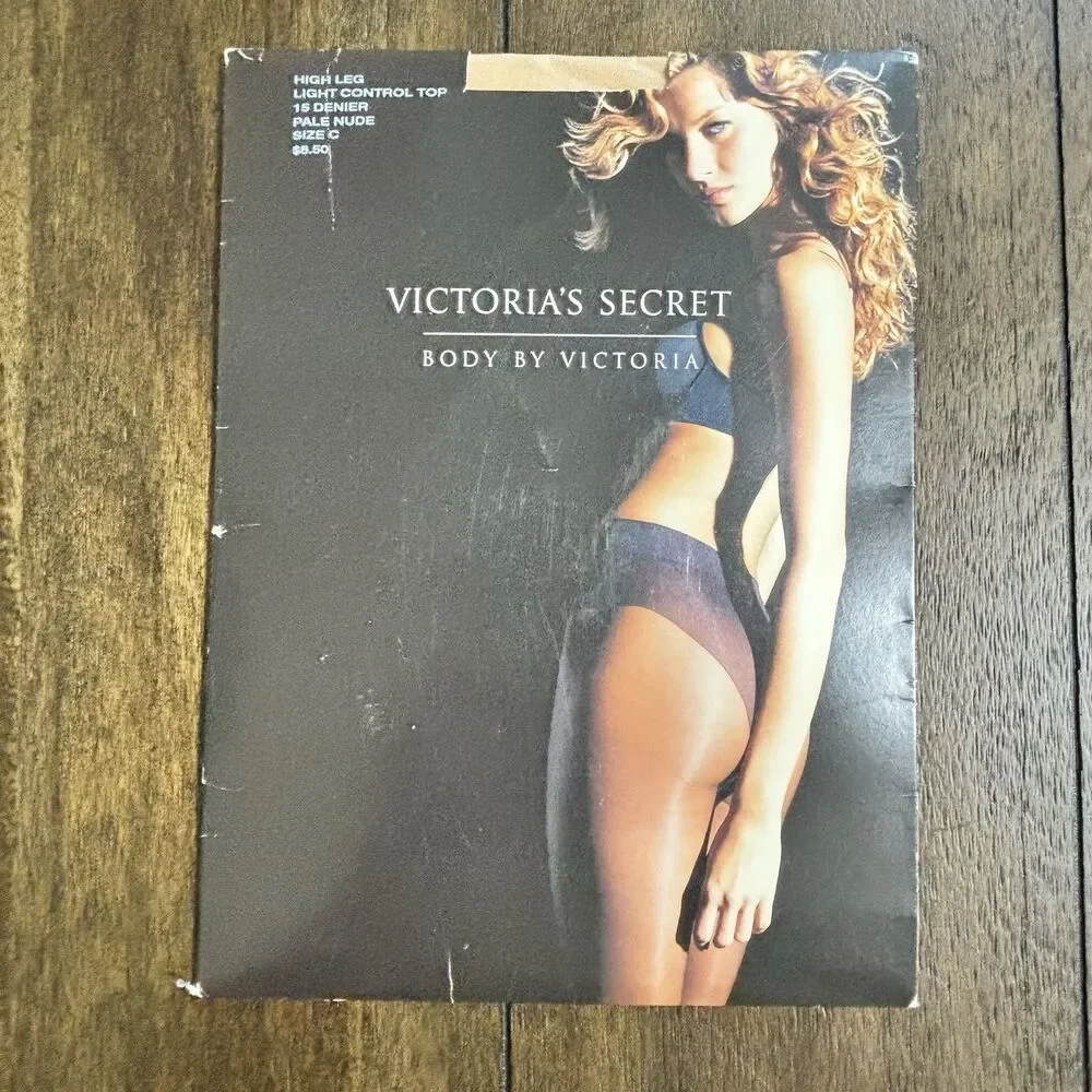 Victoria's Secret Body By Victoria High Leg Light Control Top Size C Pale Nude